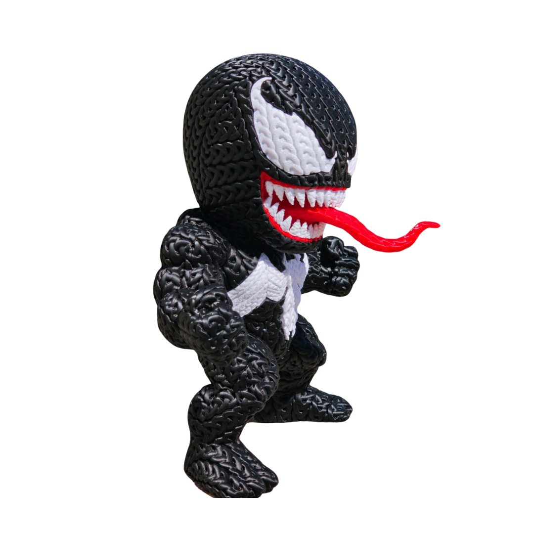 Venom - Boneco 3D Estilo Crochet