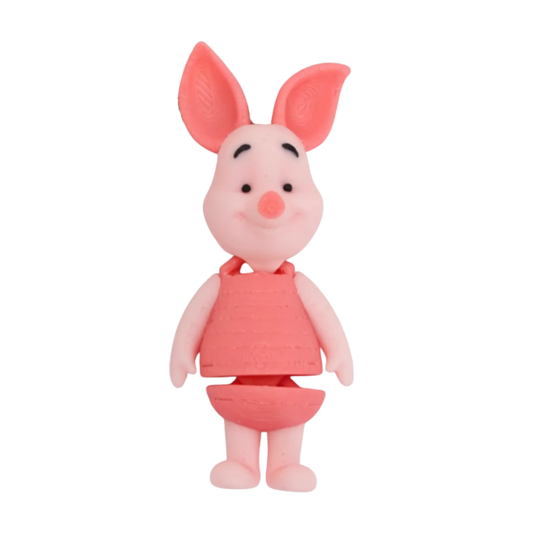 Mini Articulado Piglet 3D - Winnie the Pooh