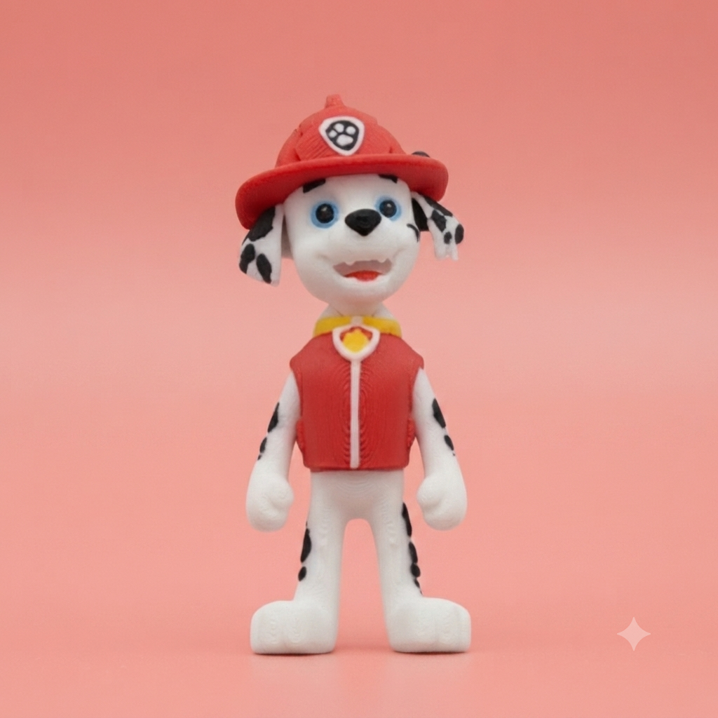 Mini Articulado Marshal 3D - Patrulha Pata