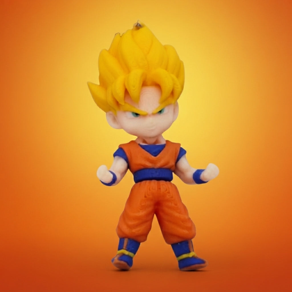 Mini Articulado Goku Super Saiyan 3D - Dragon Ball