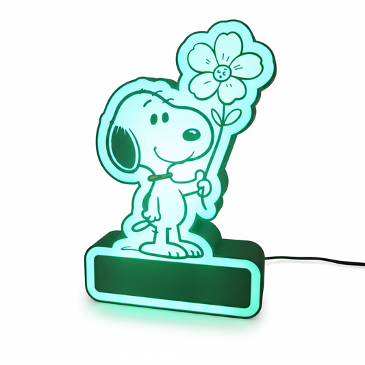 Luminária decorativa Snoopy iluminada - packshot