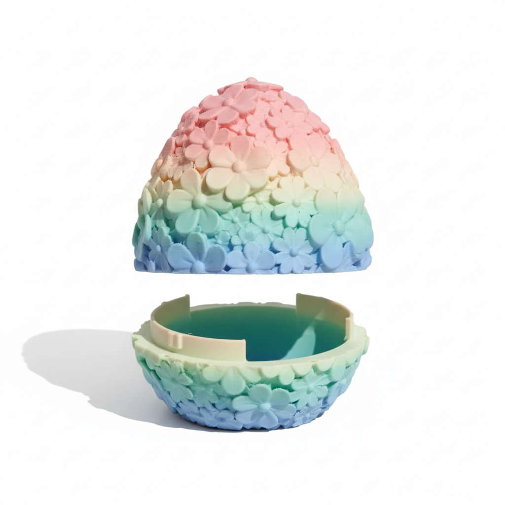 Ovo dragão arco-íris - aberto