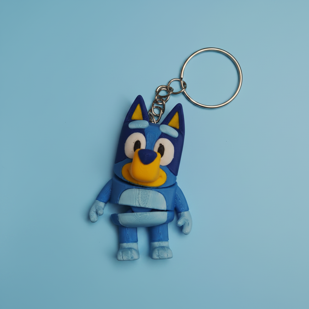 Porta-chaves Bluey 3D