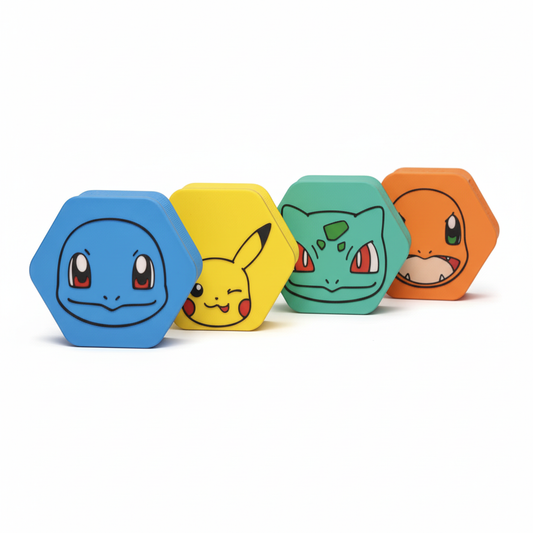 Porta-copos hexagonais Pokémon - packshot