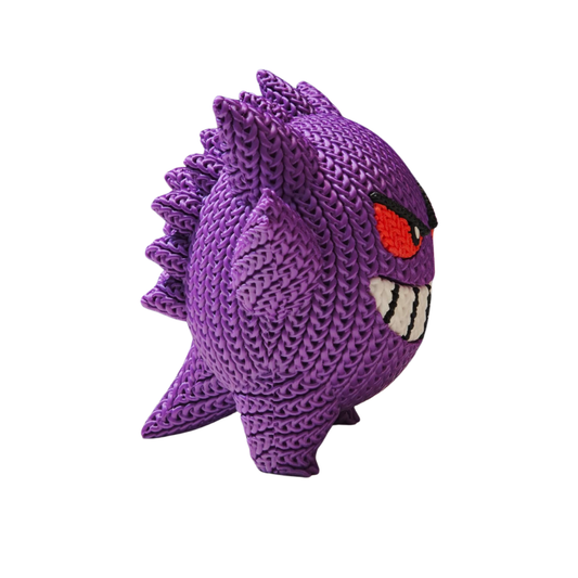Gengar - Boneco 3D Estilo Crochet