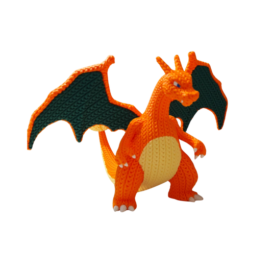 Charizard - Boneco 3D Estilo Crochet