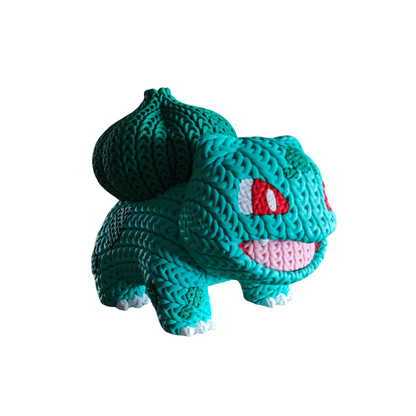 Bulbasaur - Boneco 3D Estilo Crochet