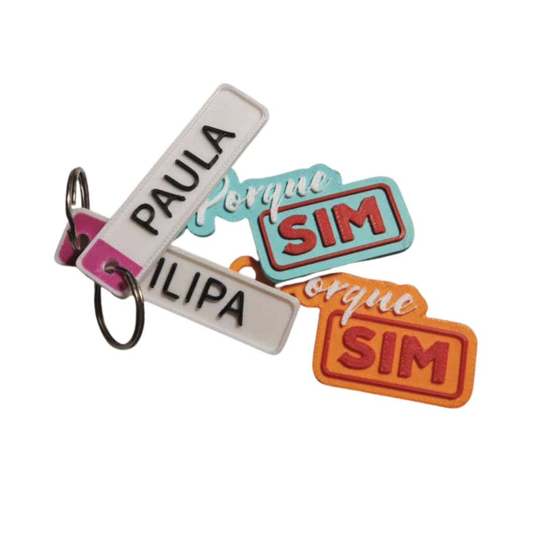 Porta-Chaves 3D Personalizado