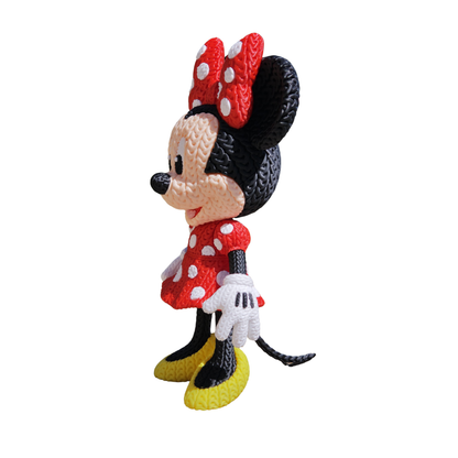 Minnie Mouse - Boneco 3D Estilo Crochet