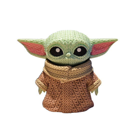 Grogu (Baby Yoda) - Boneco 3D Estilo Crochet