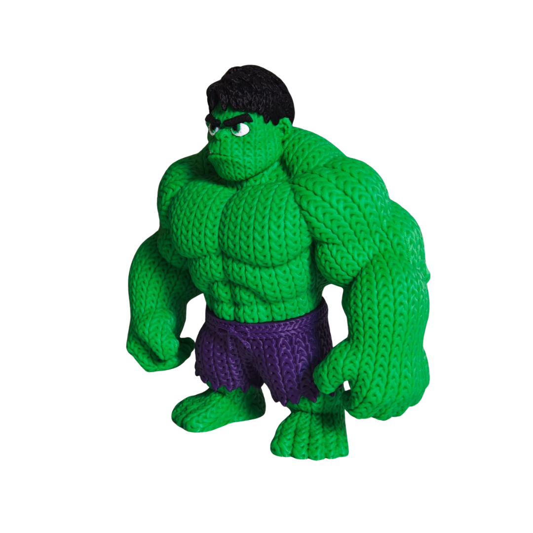 Hulk - Boneco 3D Estilo Crochet