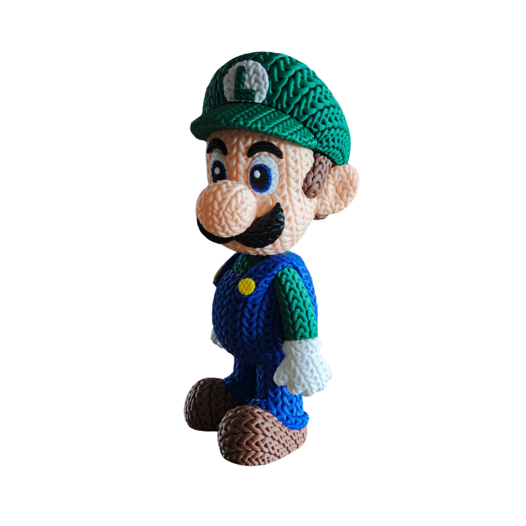 Luigi - Boneco 3D Estilo Crochet