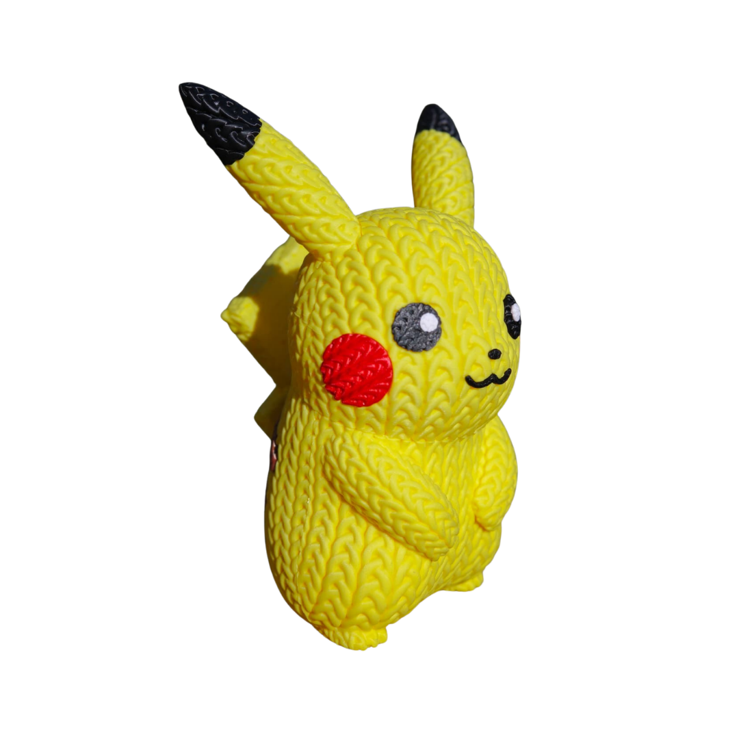 Pikachu - Boneco 3D Estilo Crochet