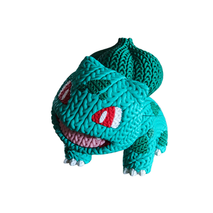 Bulbasaur - Boneco 3D Estilo Crochet