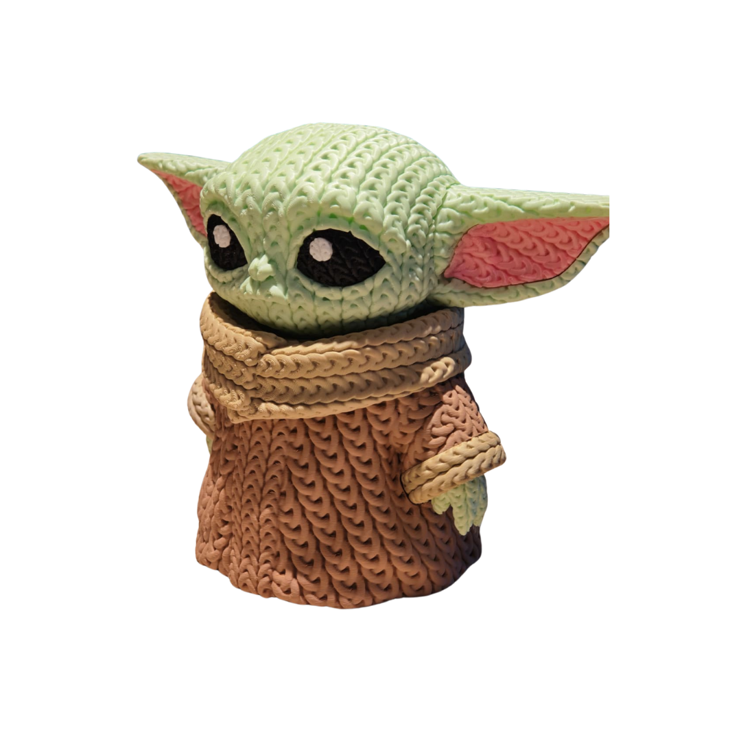 Grogu (Baby Yoda) - Boneco 3D Estilo Crochet