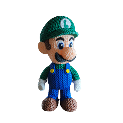 Luigi - Boneco 3D Estilo Crochet