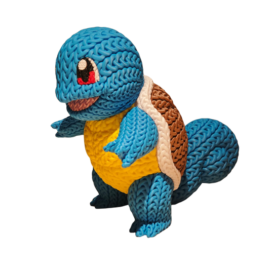 Squirtle - Boneco 3D Estilo Crochet