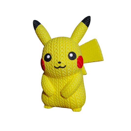 Pikachu - Boneco 3D Estilo Crochet