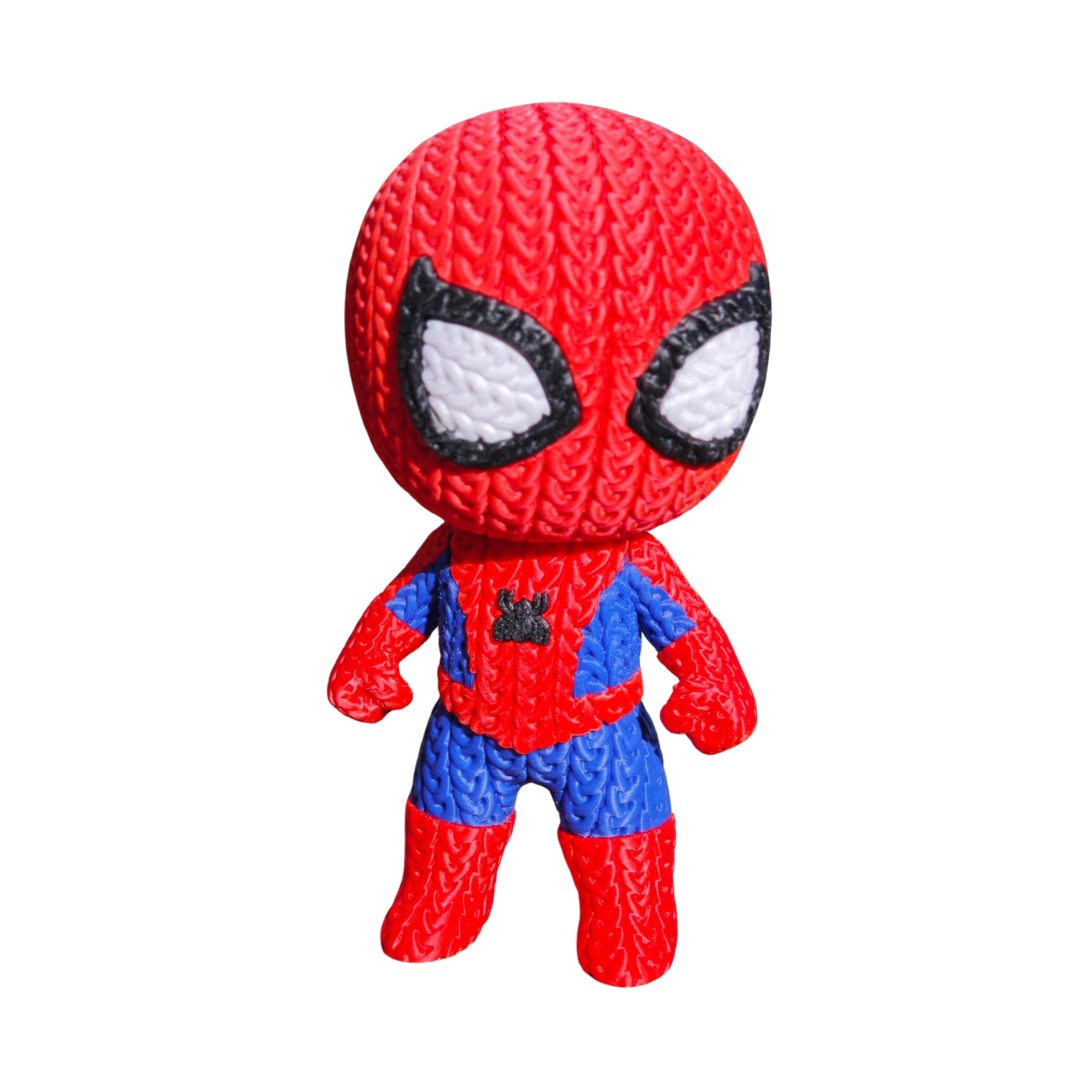 Spider-Man - Boneco 3D Estilo Crochet