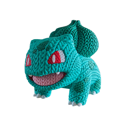 Bulbasaur - Boneco 3D Estilo Crochet