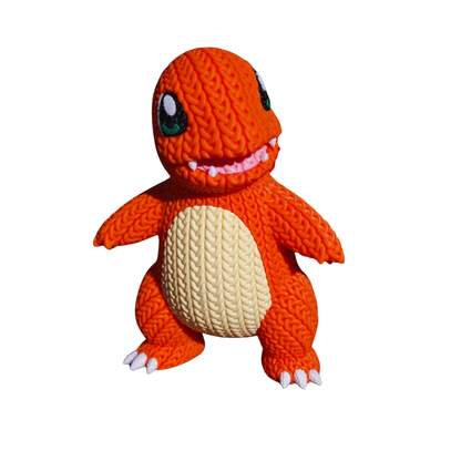 Charmander - Boneco 3D Estilo Crochet