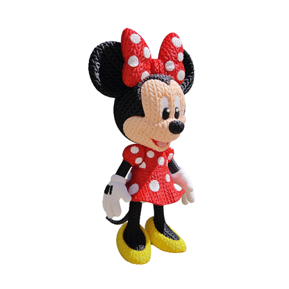 Minnie Mouse - Boneco 3D Estilo Crochet