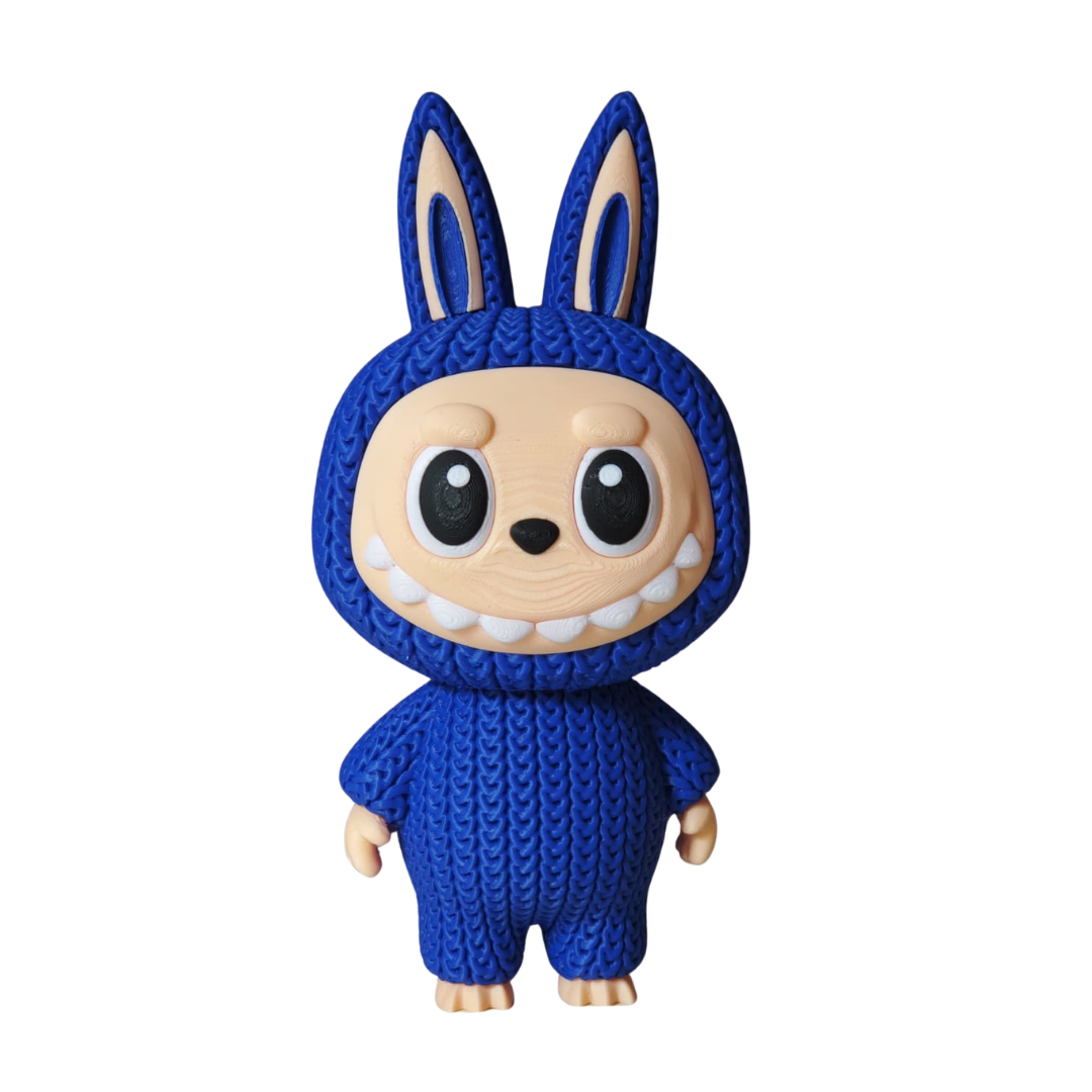 Labubu - Boneco 3D Estilo Crochet