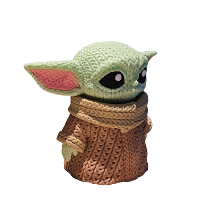 Grogu (Baby Yoda) - Boneco 3D Estilo Crochet