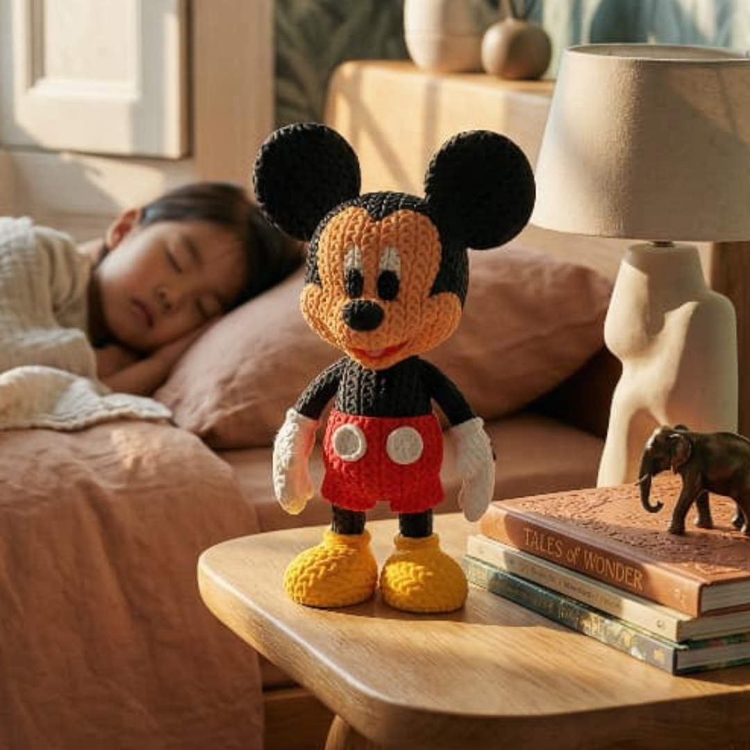 Mickey Mouse - Boneco 3D Estilo Crochet