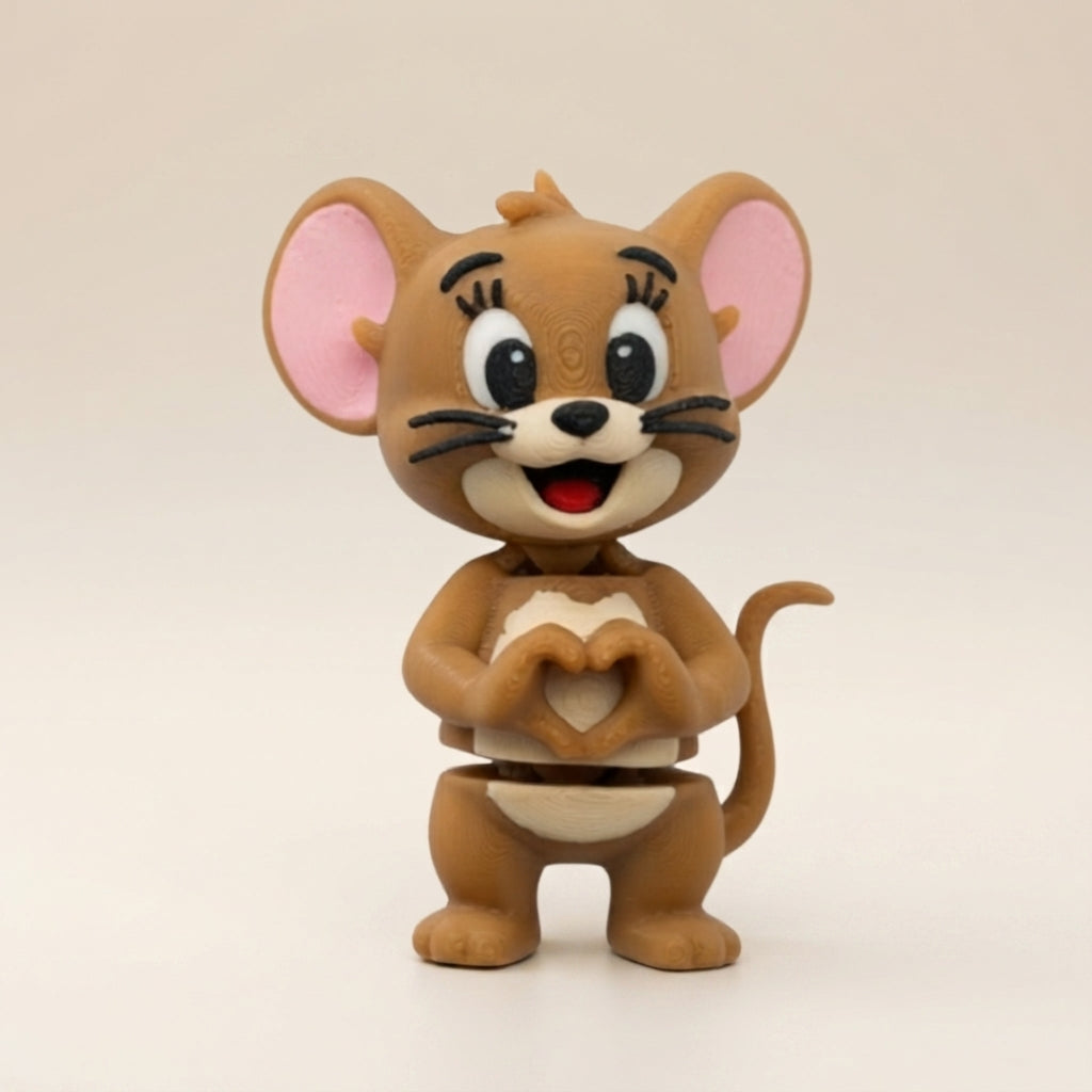 Mini Articulado Jerry 3D - Tom & Jerry