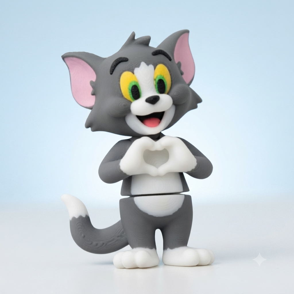 Mini Articulado Tom 3D - Tom & Jerry