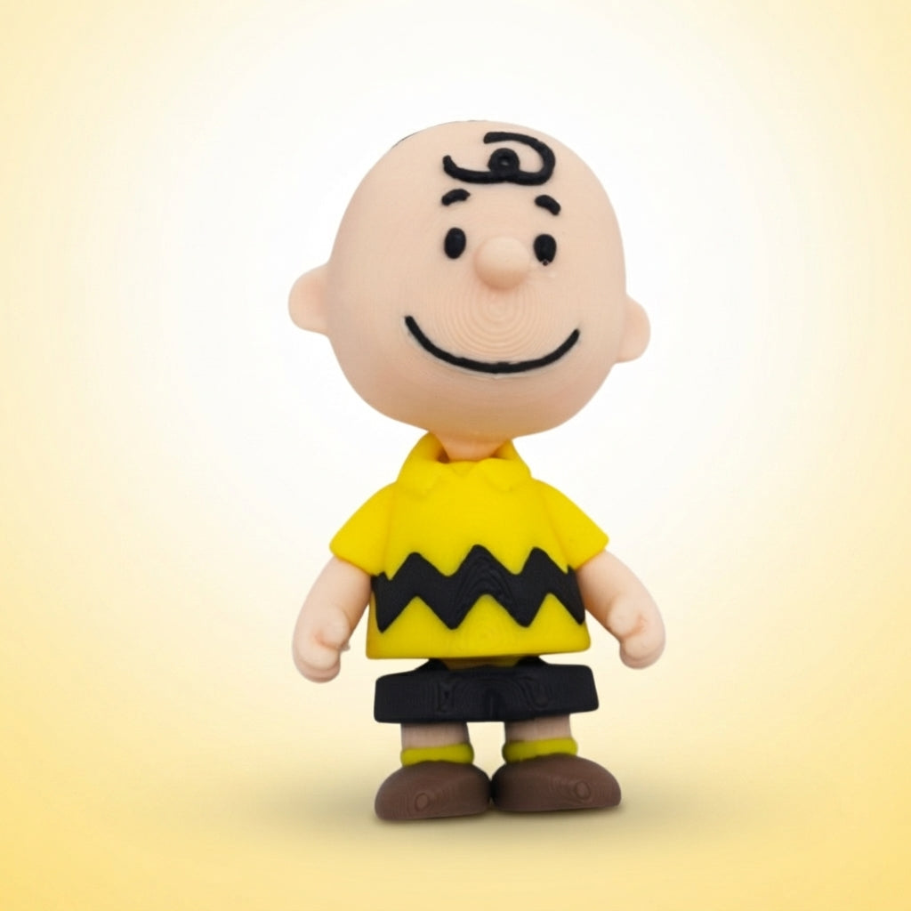 Mini Articulado Charlie Brown 3D - Peanuts