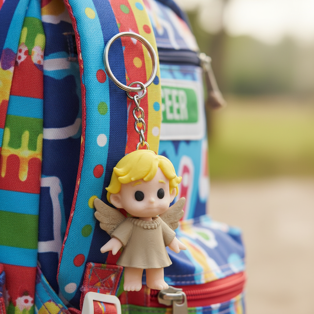 Anjo numa mochila