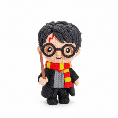 Harry Potter - Boneco 3D Estilo Crochet