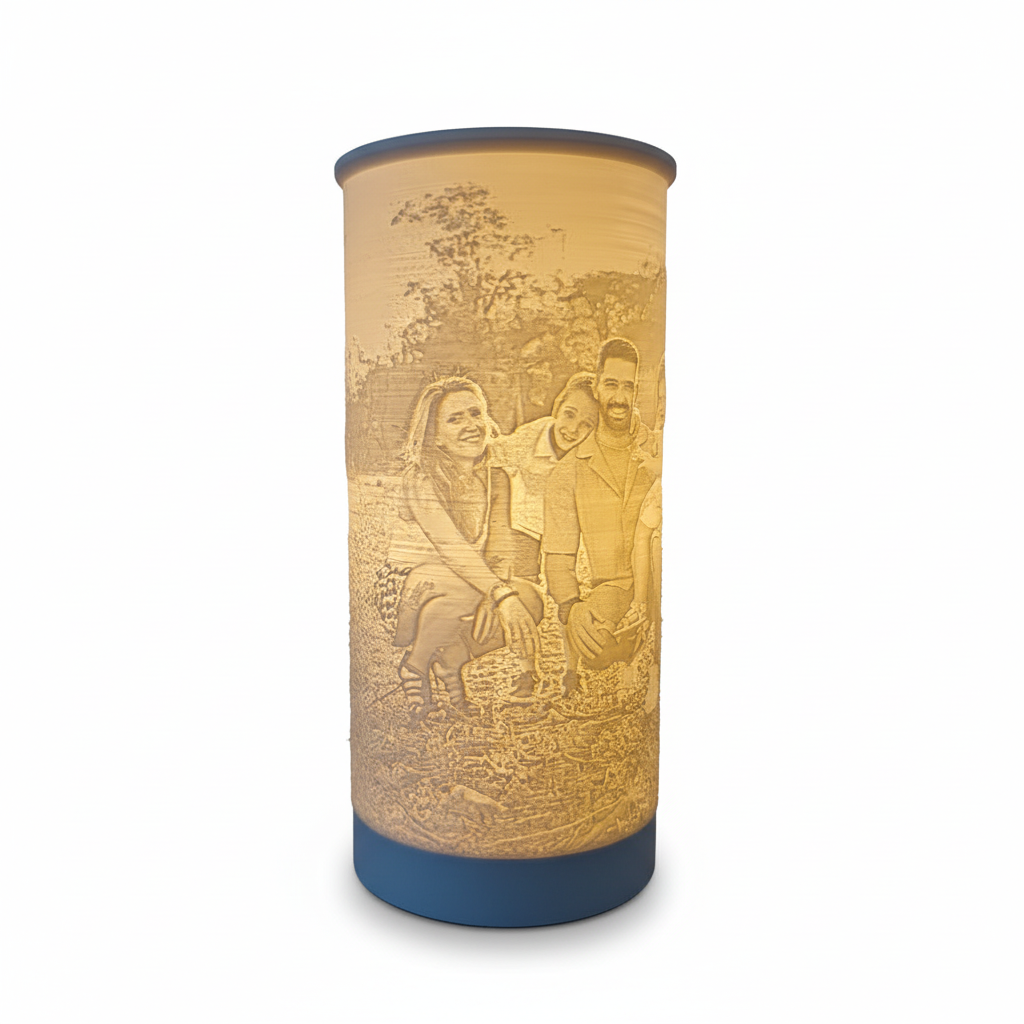 Candeeiro personalizado com litofania - Packshot e-commerce