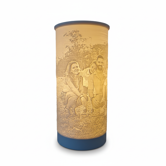 Candeeiro personalizado com litofania - Packshot e-commerce