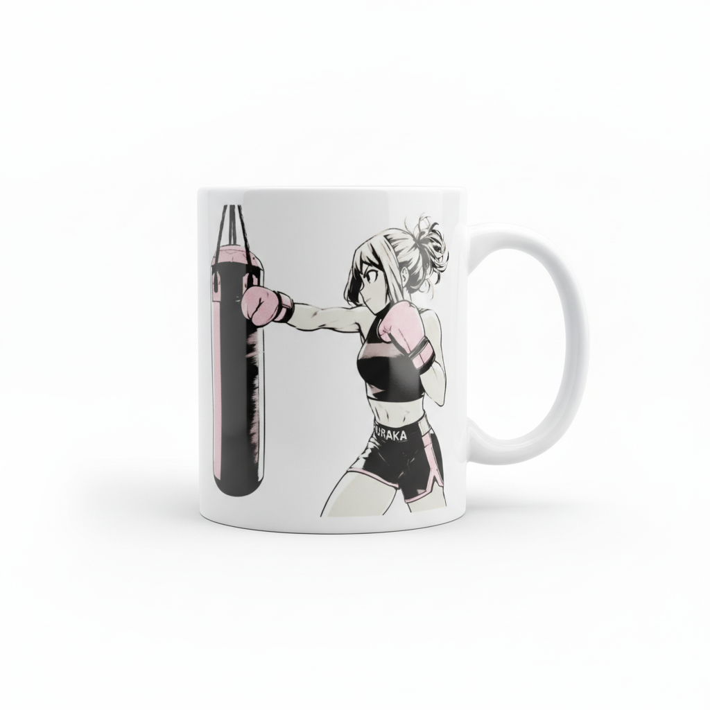 Caneca Anime Boxer - fundo branco profissional
