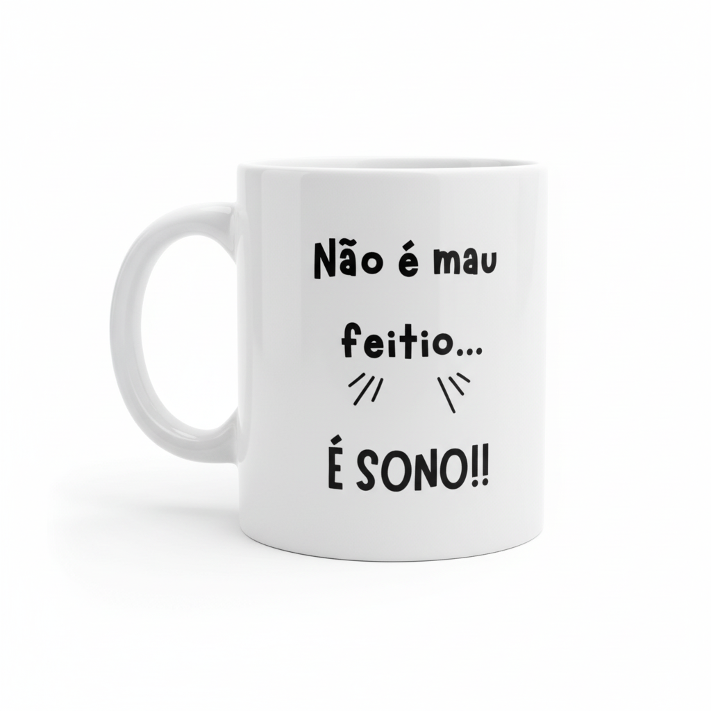 Caneca "Não é mau feitio" - versão profissional