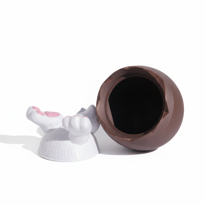 Coelhinho chocolate - deitado