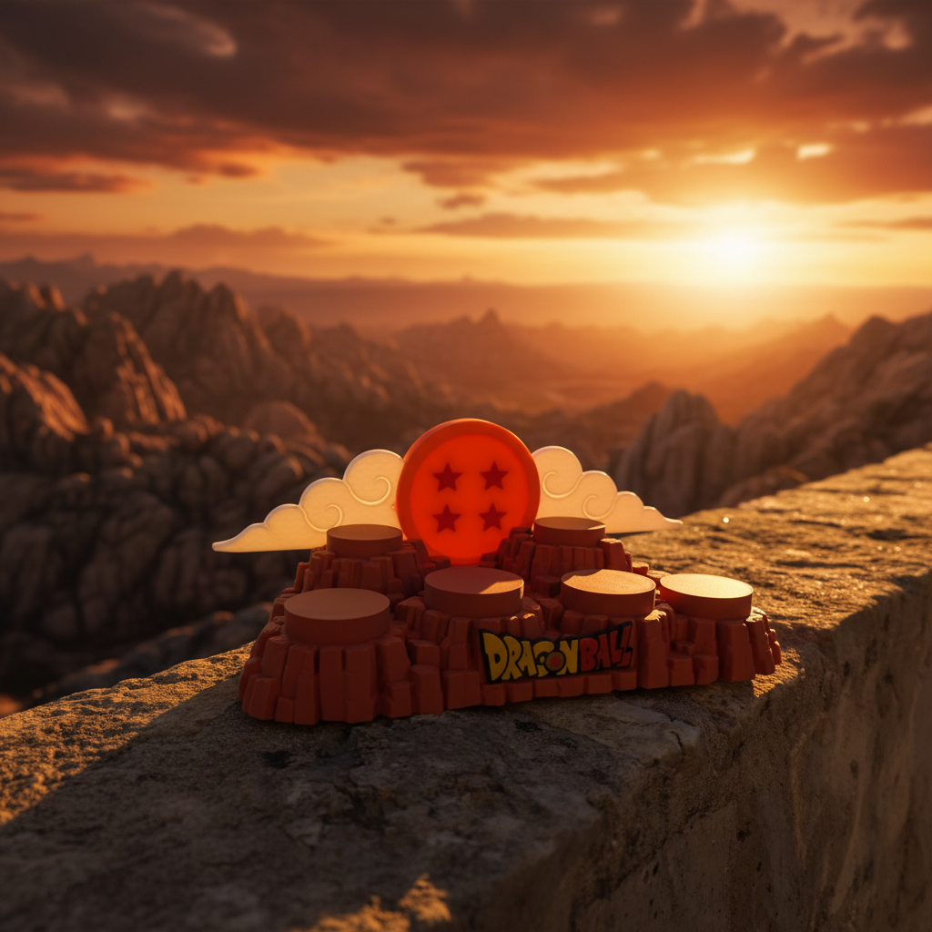 Expositor Dragon Ball - Fundo Montanhas
