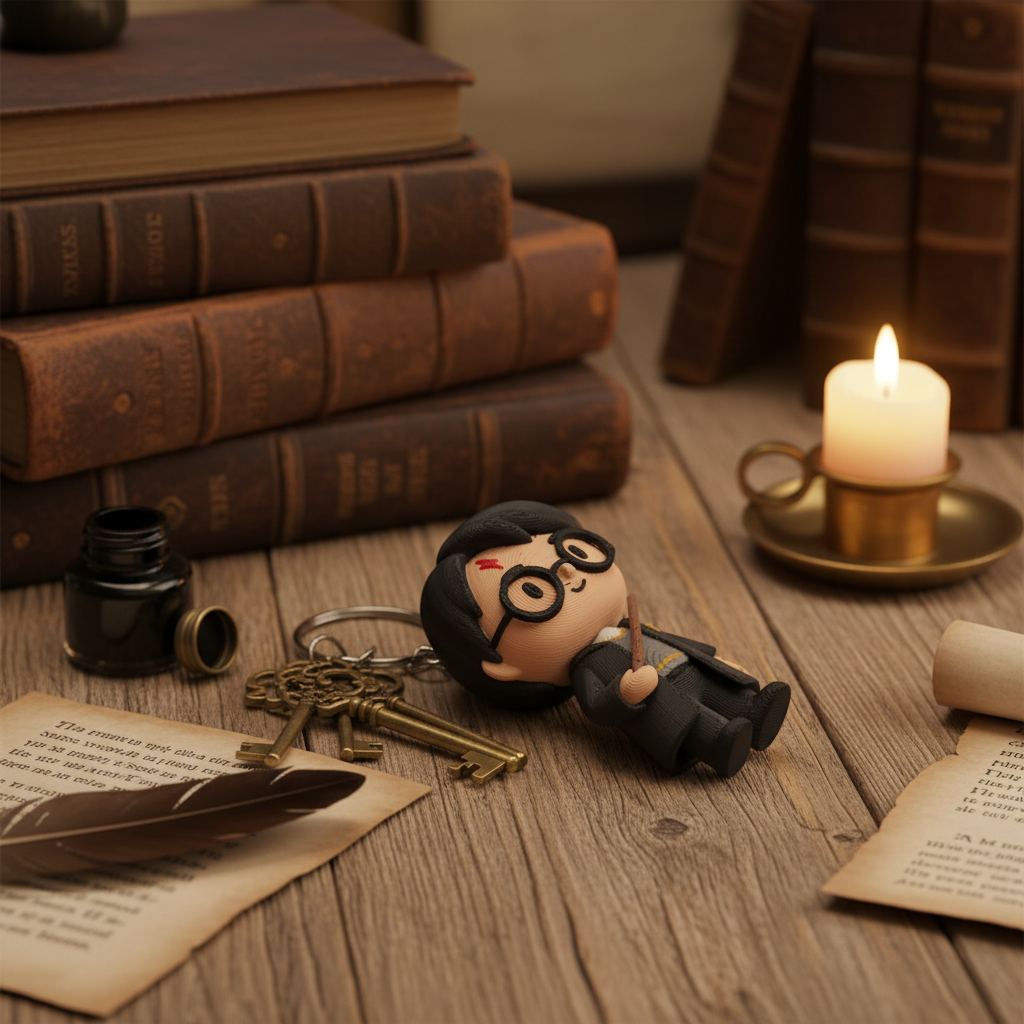 Harry Potter - Deitado com Argolas e Chaves
