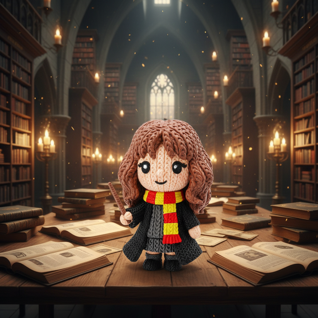 Hermione - Biblioteca de Hogwarts