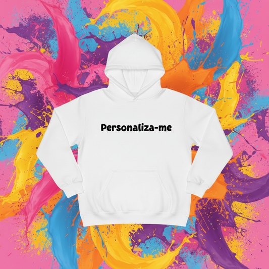 Hoodie Personaliza-me - explosões de tinta