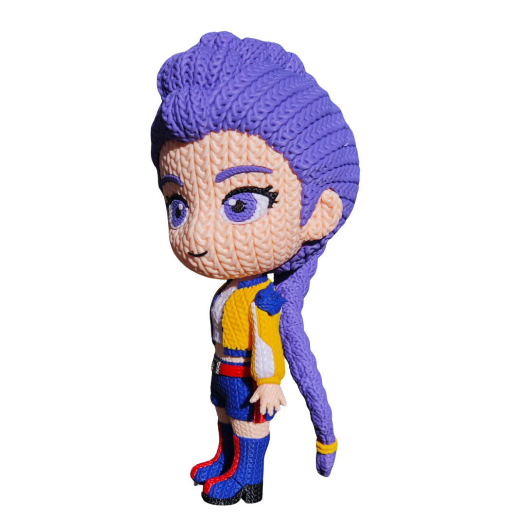 Rumi Huntrix - Boneca 3D Estilo Crochet