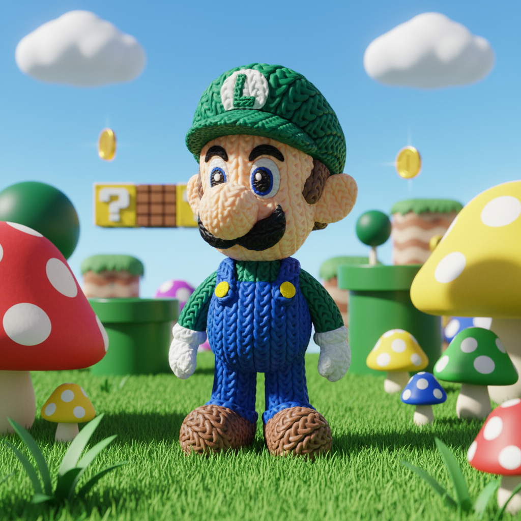 Luigi - Reino dos Cogumelos