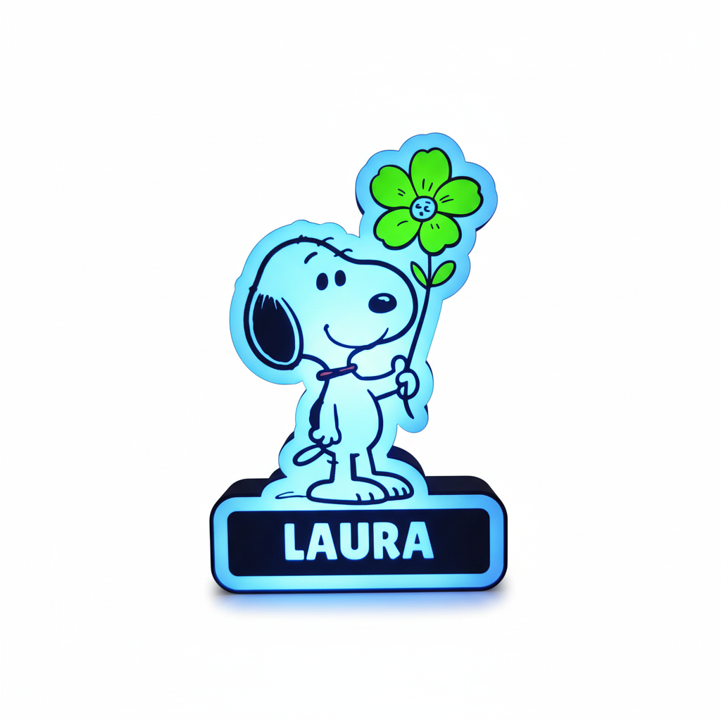 Luminária Snoopy personalizada LAURA - packshot