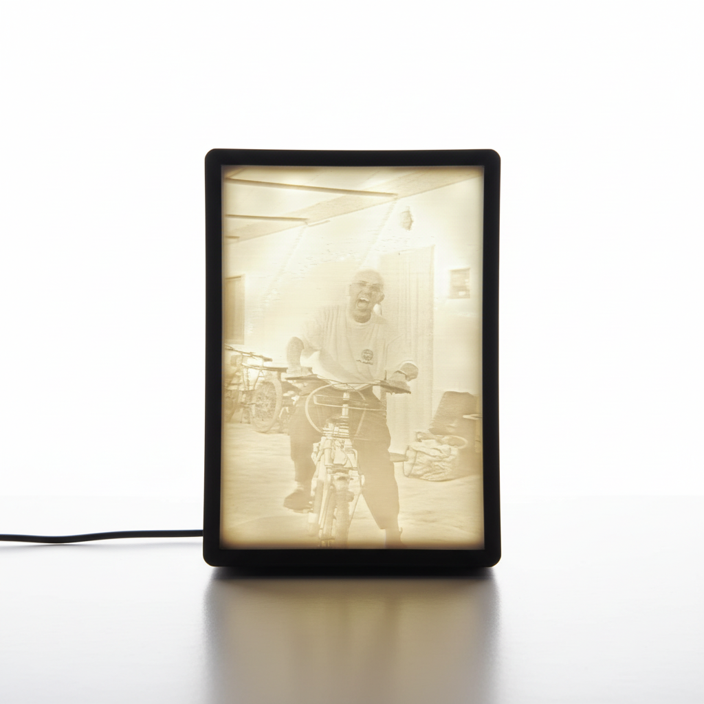 Moldura lithophane iluminada - packshot