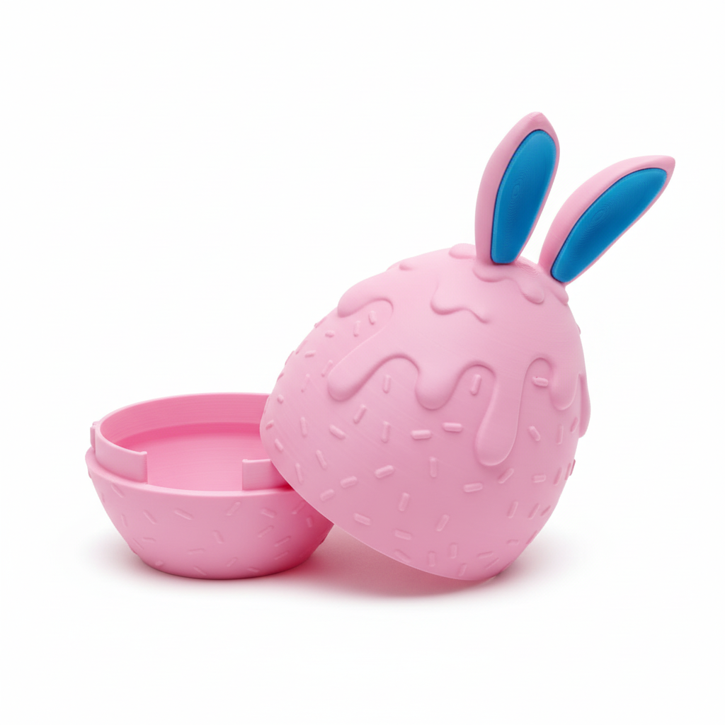 Ovo dragão rosa - duas metades