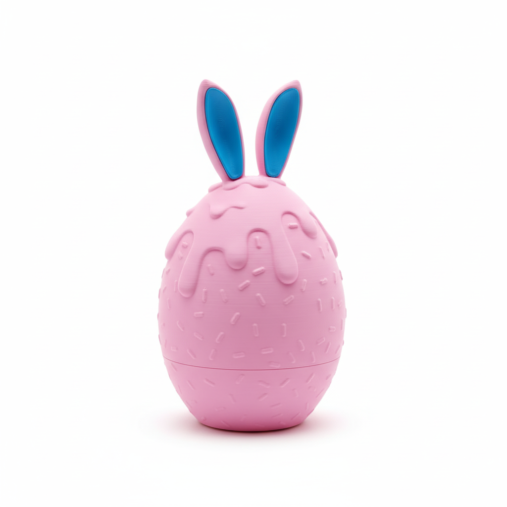 Ovo dragão rosa - frontal orelhas