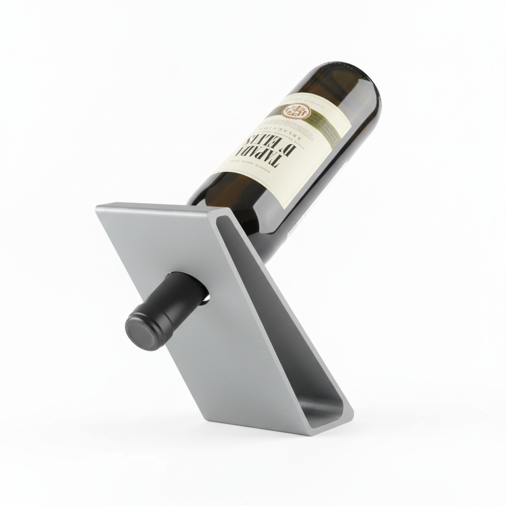 Packshot frontal elevado - Suporte para garrafas CB3D